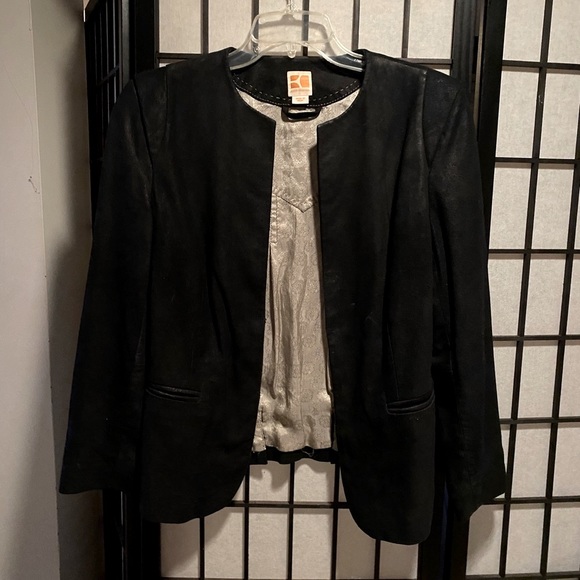 Hugo Boss Jackets & Blazers - Gorgeous Black Suede Jacket M